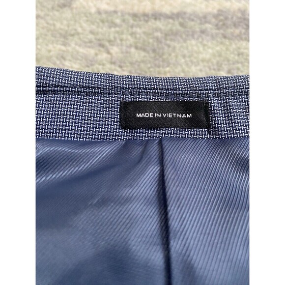 J Ferrar Blazer Mens 40R Blue Sport Coat Formal Event Banquet Viscose Blend 9367 - Picture 3 of 8